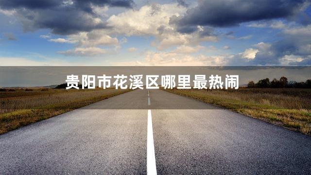 贵阳市花溪区哪里最热闹