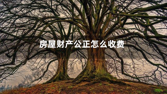房屋财产公正怎么收费