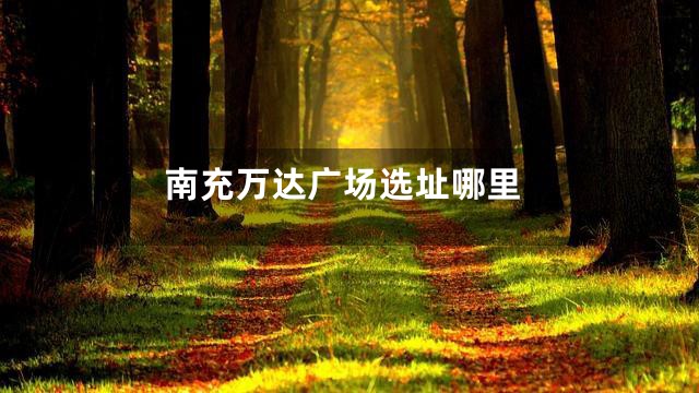 南充万达广场选址哪里