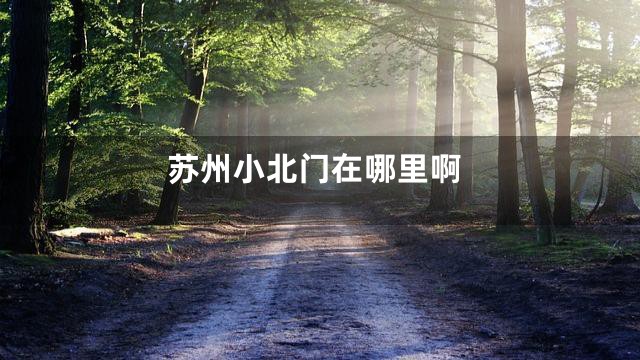 苏州小北门在哪里啊