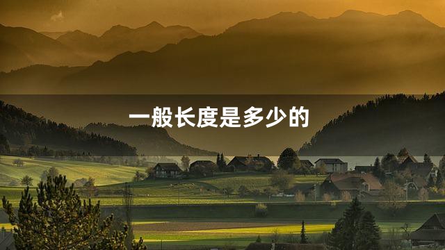 一般长度是多少的