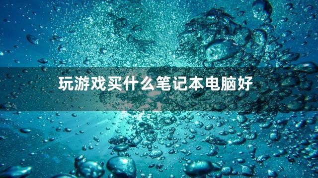 玩游戏买什么笔记本电脑好