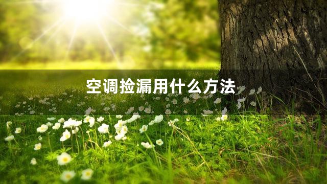 空调捡漏用什么方法