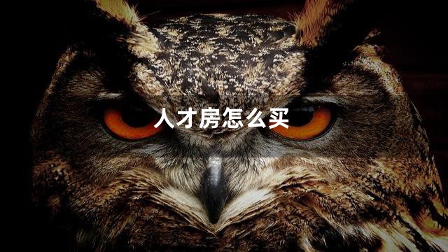 人才房怎么买