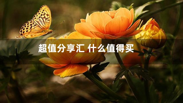 超值分享汇 什么值得买