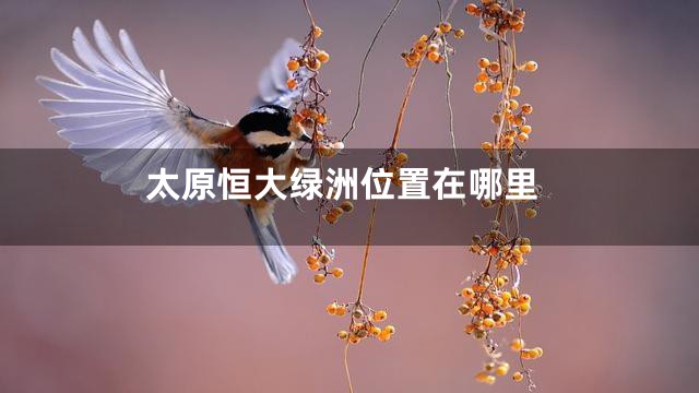 太原恒大绿洲位置在哪里