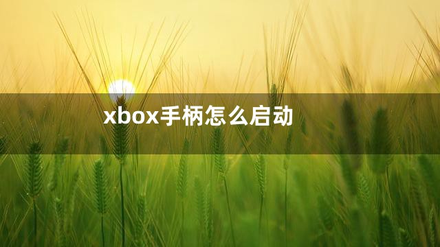 xbox手柄怎么启动
