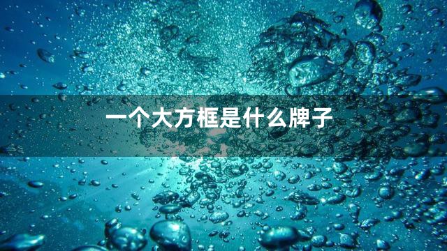 一个大方框是什么牌子