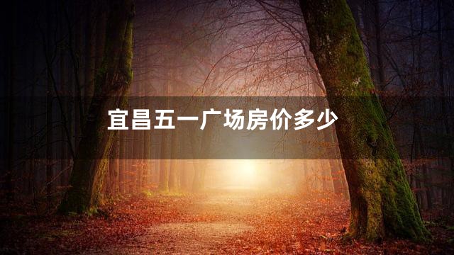 宜昌五一广场房价多少