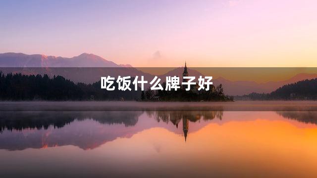 吃饭什么牌子好