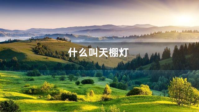 什么叫天棚灯