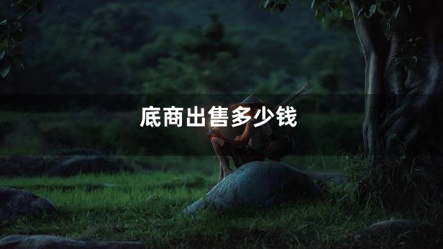 底商出售多少钱