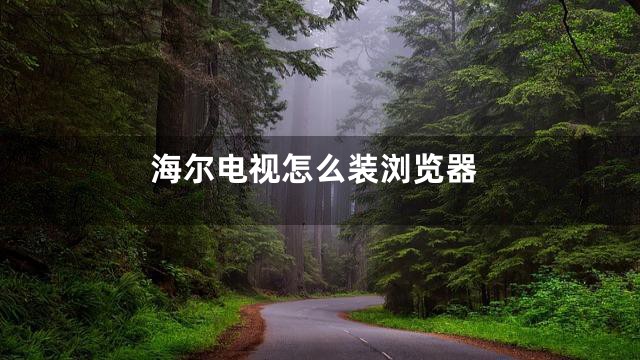 海尔电视怎么装浏览器