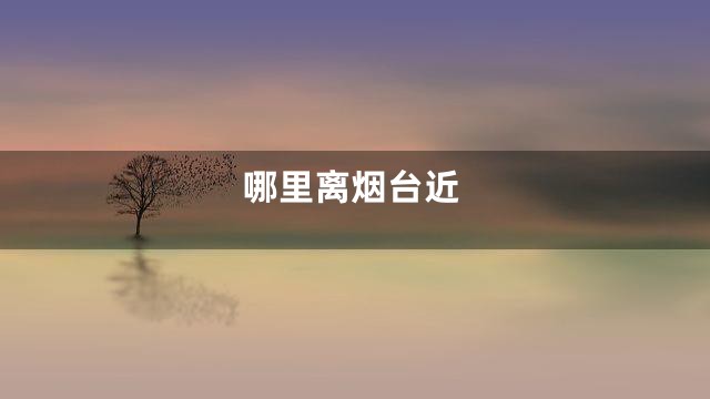 哪里离烟台近