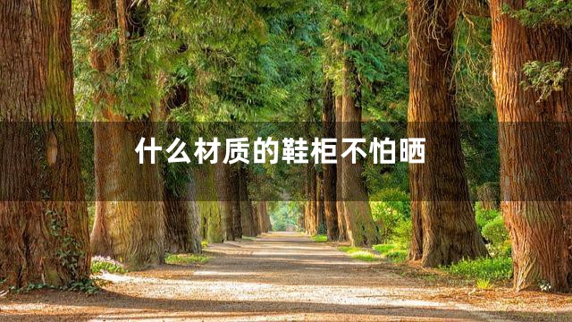 什么材质的鞋柜不怕晒