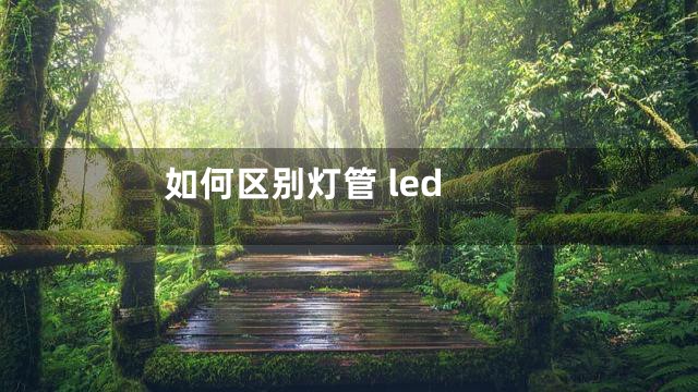 如何区别灯管 led