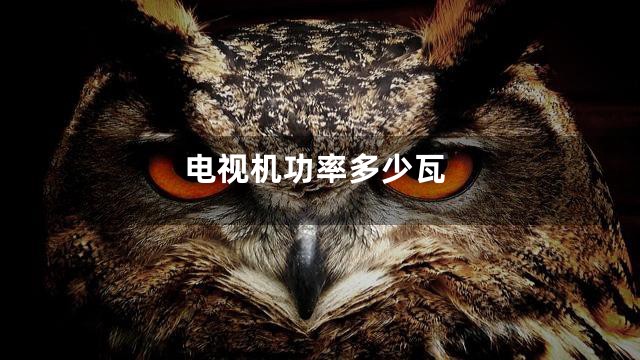 电视机功率多少瓦