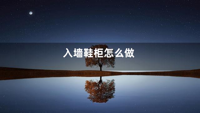 入墙鞋柜怎么做