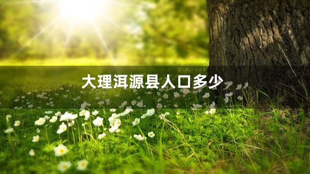 大理洱源县人口多少