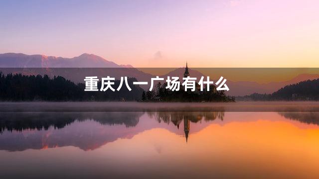 重庆八一广场有什么
