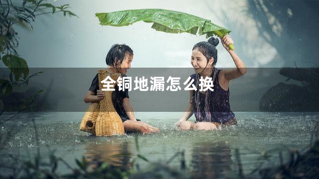 全铜地漏怎么换