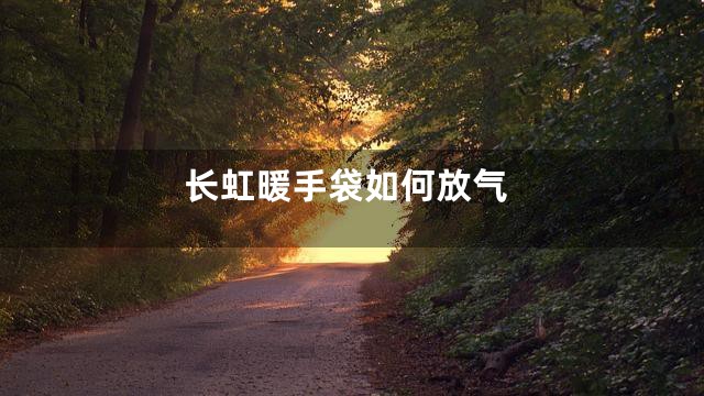 长虹暖手袋如何放气
