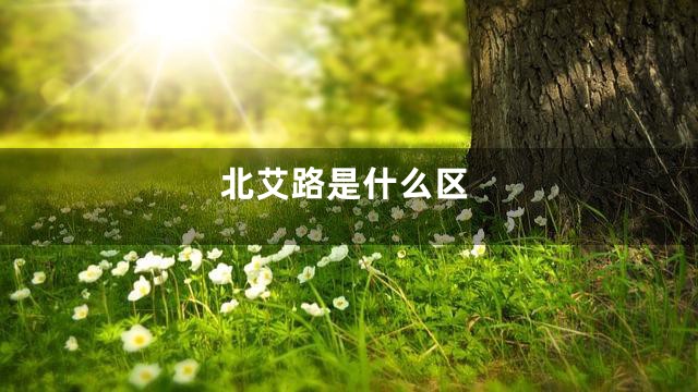 北艾路是什么区