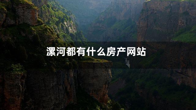 漯河都有什么房产网站