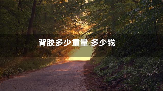 背胶多少重量 多少钱