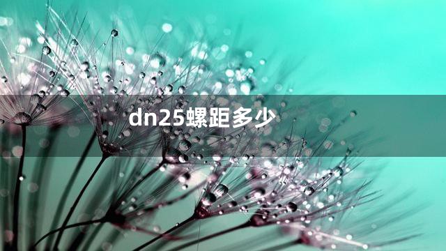 dn25螺距多少