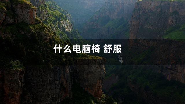 什么电脑椅 舒服