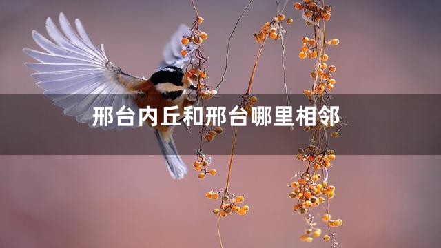 邢台内丘和邢台哪里相邻