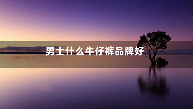 男士什么牛仔裤品牌好