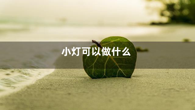 小灯可以做什么