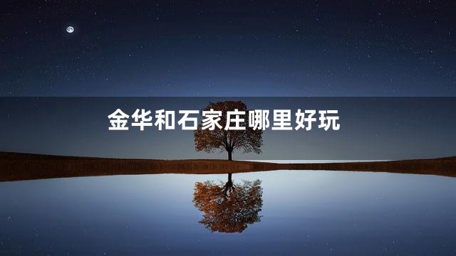 金华和石家庄哪里好玩