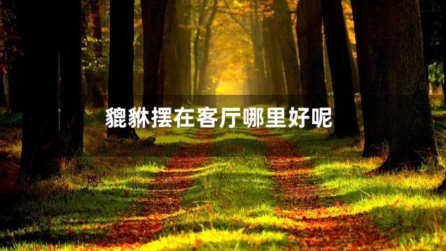 貔貅摆在客厅哪里好呢