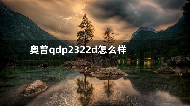 奥普qdp2322d怎么样