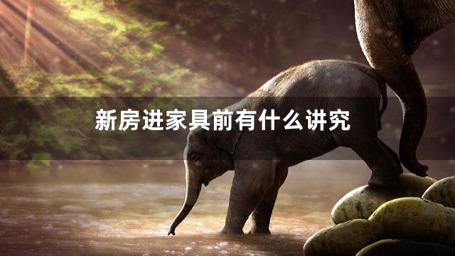 新房进家具前有什么讲究
