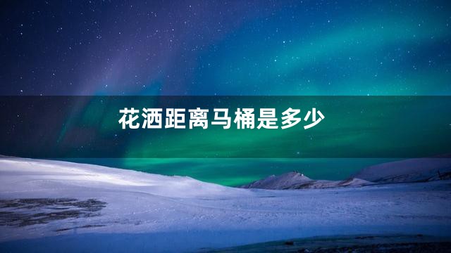 花洒距离马桶是多少