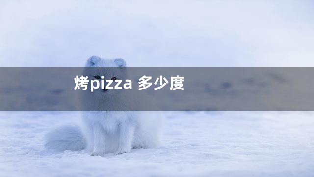 烤pizza 多少度
