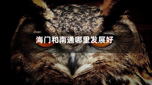 海门和南通哪里发展好