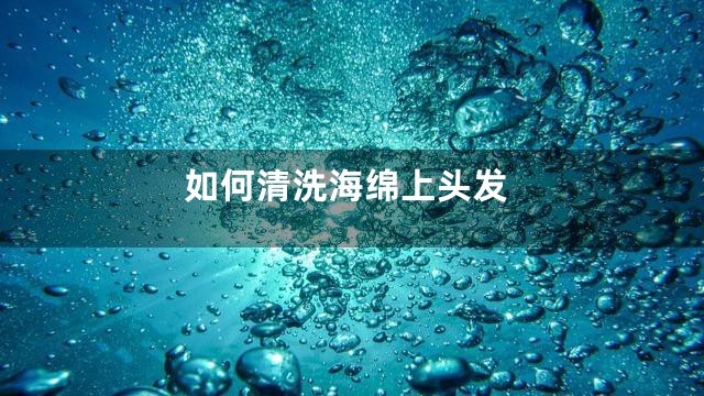如何清洗海绵上头发