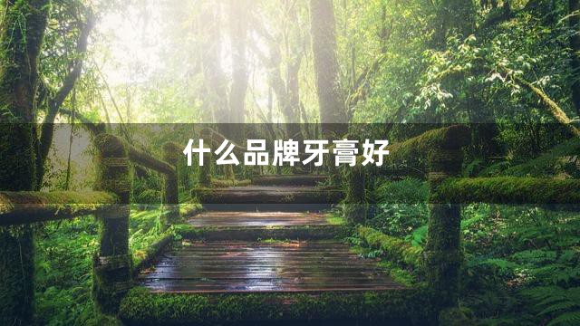 什么品牌牙膏好