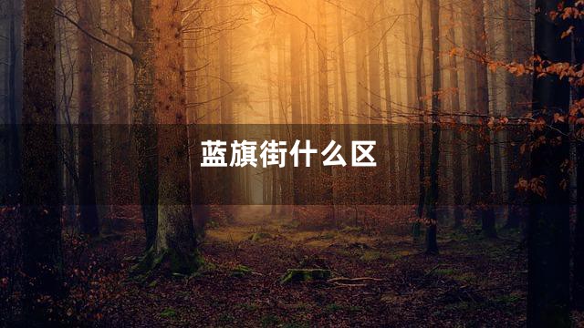 蓝旗街什么区