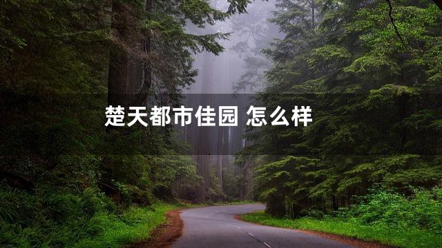 楚天都市佳园 怎么样