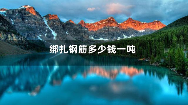 绑扎钢筋多少钱一吨