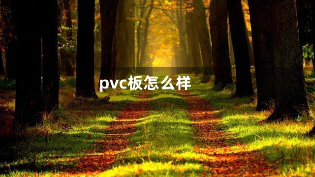 pvc板怎么样