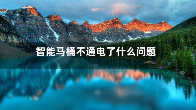 智能马桶不通电了什么问题