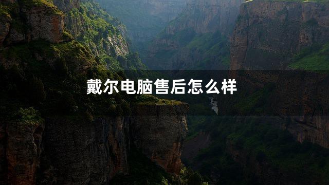 戴尔电脑售后怎么样