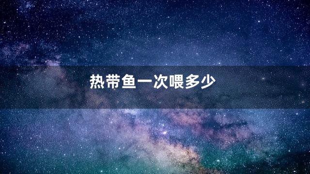 热带鱼一次喂多少